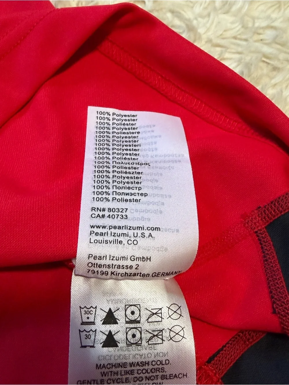 Pearl Izumi Select Series Cycling Jersey in Red - Size Large - Picture 6 of 6